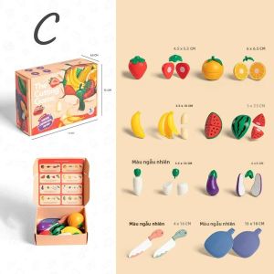Giáo Dục Montessori Giả Vờ Chơi Đồ Chơi Nhà Bếp Bộ Cho Bé Gái Mô Phỏng Thực Phẩm Hoa Quả Nấu Ăn Tương Tác Playset Cho Bé 3-12 Tuổi