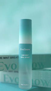 .. ◒  EvoSnow Lime Mouth Spray Breath Freshener Oral Spray Removal of Smoke Odor Bad Breath Treatment .