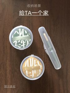 แบบพกพา โปร่งแสง กล่องเปล่าขนาดใหญ่ ระบายอากาศได้ดี กล่องเก็บฟองน้ําแต่งหน้ากันฝุ่นกันฝุ่นเครื่องมือเครื่องสําอางพกพาสะดวก