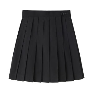 Original Jk Shirt Womens Thai School Uniform Blue Top Summer Short Sleeve Slim Fit Waist Cinched Shirt Set Sweet Style Short Skirt Pure Color