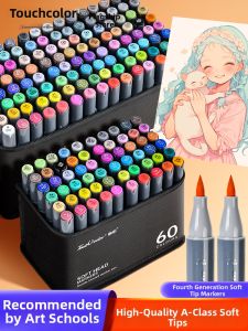 Touch Color | Quick-Drying Alcohol-Based Soft Tipped Markers for Art 120 Colors