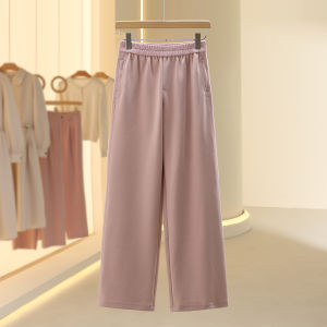 Flagship Loose Casual Sweatpants Elastic Waist Versatile Autumn New Arrival Seven Store Womens Fashion Comfortable Cotton Blend