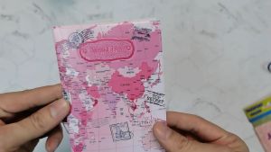 Cover Passport World Map Hijau Passport Case Cover Sampul Paspor Document Organizer 551