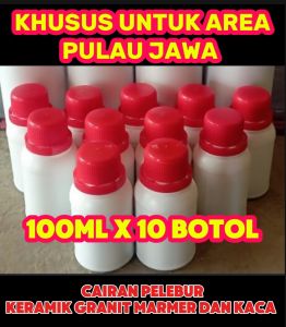 Grosir 10Botol x100ml Cairan Pelebur Keramik Granit marmer dan kaca