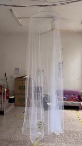 1pc Summer Hung Dome Mosquito Net For Double Bed Summer Polyester Mesh Fabric Home Bedroom Adults Hanging Decor