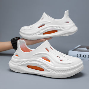 Mens Summer Outdoor Sandals 2025 New Style Beachside Thick Bottom Anti-slip Odor-resistant Head Covering Clog Shoes