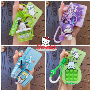 Sanrio | Genuine Sanrio Kitty Kuromi Cartoon Bracelet Couple Bag Pendant Car Keychain Pendant Charm Phone Anti-lost Wrist Strap Chain