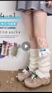 Tất Ống Len Tất Ống Dệt Kim Gắn Hình Kuromi Cinnamoroll Cực Kỳ Xinh Xắn Và Hot Trend Cho Bé VG33