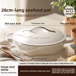 Amercook | Casserole Pot Enamel Cookware Multifunction Stew