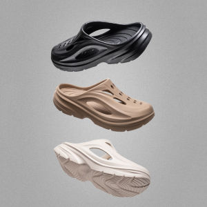 Outdoor Sports Recovery Slippers Mens Thick Bottom Heightening Anti-slip Comfortable Sandals Breathable Waterproof Mules