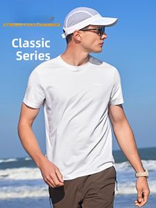 Jeep | Jeep Mens Outdoor Sports T-Shirt Modal Breathable Quick Dry Short Sleeve White Half Sleeve Summer Top Casual Loose Fit