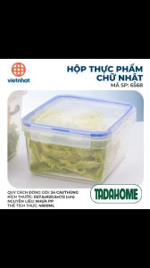 Hộp Đựng Thực Phẩm Hộp Đựng Đồ Ăn Có Khay Ráo Nước Bảo Quản Thức Ăn VIỆT NHẬT 6568/69 - TADAHOME