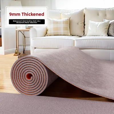 Modern Minimalist Soundproof Carpet for Bedroom Piano Drum Set Quiet Floor Mat Absorb Sound Vibration Long Rectangle TPE Material