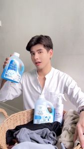 น้ำยาซักผ้าคุณภาพสูง กลิ่นเมตตาบารมี แนวกลิ่นสะอาด กลิ่นเหมือนผ้าใหม่ สะอาดหมดจด ใช้ได้ทั้งผ้าขาวและสี ระดับนางแบบ