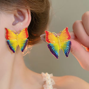 ต่างหูผีเสื้อลวดลายสวยงามประณีตหูฟัง