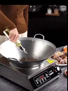 CES 32/36/40/50/60 Uncoated Cast Iron Pot Thickened Non-stick Pot Retro Double Handle Cast Iron Pot
