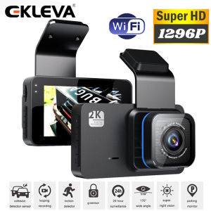 EKLEVA 3 Inch Full HD 1080P Dual Lens Car Driving Recorder Vehicle Camera DVR Dashcam With Motion Detection Night Vision G Sensor
