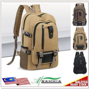 11W3 Al Sahhia Beg Galas Remaja Wanita Lelaki Sekolah (Canvas Men Women Teenage Backpack Travel Casual ScHool Student Bag )