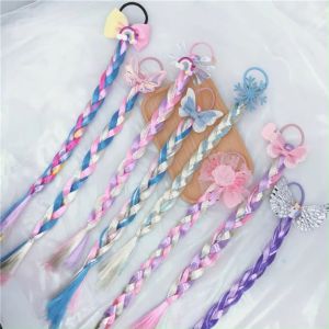 Ikat Rambut Palsu Korea Anak Perempuan Motif Pita Pelangi Lucu Aksesoris Rambut AK241 NOMIDE