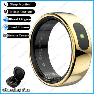 New Smart Ring Bluetooth Health Monitoring Heart Rate Blood Oxygen Message Reminder Gesture Control Waterproof Sports Smartring