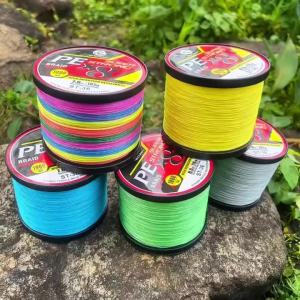 YACUMA X8 1000M Multicolor Braided Fishing Line 20LB-118LB Wear Resistant Multifilament Kite String for Freshwater and Seawater