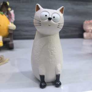Lọ Hoa Trang Trí Để Bàn Hình Mèo Con Dễ Thương Độc Đáo Làm Từ Nhựa Resin Quà Tặng Cho Người Yêu Mèo Gia Đình Và Bạn Bè Phong Cách Đồng Quê.