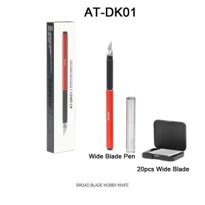 Dspiae AT-DK01 AT-DK02 nhôm hợp kim rộng lưỡi hẹp lưỡi Bút Dao lưu trữ thép carbon cho Gundam gunpla DIY GK chính xác mẫu thủ công dao ổn định mô hình công cụ cắt