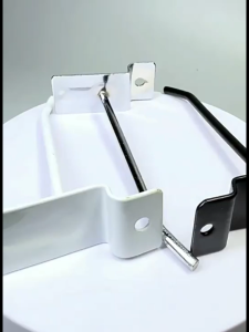 10 ชิ้น/แพ็ค ลวดตะขอแขวนสินค้า แบบผนังเสียบ ฮุกแป้น Slatwall ขนาด 4"6"8"9"10"