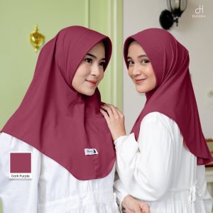 Hijab Bergo Instan Pet Antem Jersey Ity Premium Size M by Dhinda Hijab