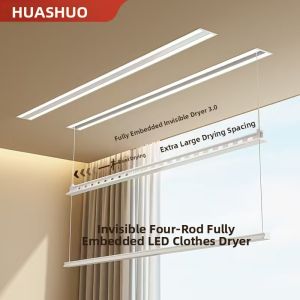 HUASHUO | Hidden Remote Controlled Clothes Drying Rack