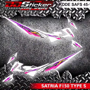 STRIPING MOTOR SUZUKI SATRIA FU 150 FACELIFT TIPE S | STICKER LIST SAFS 45 RACING