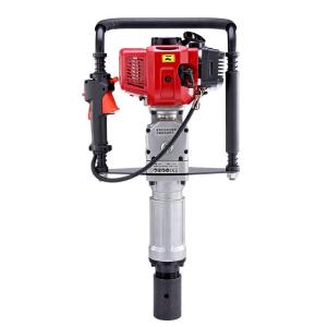 Engineering Pile Driver Gasoline Engine Pier Beating Machine Building Farm Guard Rail Emergency Wooden Pile Steel Pipe Railway Impact Triangle Pile