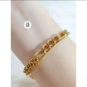 Gelang Rantai Sisik Naga Gold Titanium CXB304