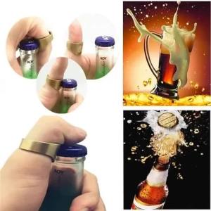 Bottle Opener Ring Creativity Corkscrew Stainless Steel Finger Ring Beer Can Openers Gadgets Cool Bar Kitchen Accessories Gifts
