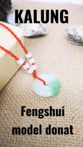 [Bayar di Tempat] Kalung Pria Wanita Batu Giok Asli Alam Natural