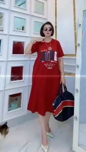 Daster kaos wanita jumbo & setandar terbaru every day terbaru bahan adem ternyaman terbest seller max.BB.90. & 70. kg