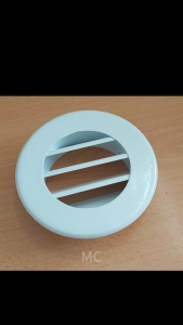 Louvre Bulat 4" – G.I. (Besi Galvani) | Girl Udara dan Ventilasi 4" Round Louvre G.I. Louvre Grill Air Vent Grille