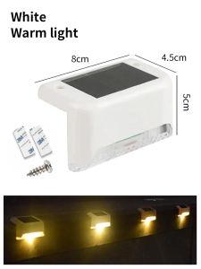 Waterproof LED Solar Deck Lights Street Wall Lamp Outdoor Fence Post Solar Light For Garden Courtyard Patio Stairs Pool Decor