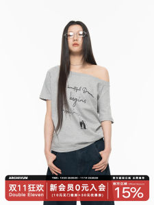 Áo Thun Tay Ngắn in Chữ Cổ Điển Archivum Dành Cho Nữ Dáng Rộng Dáng Ôm Thường Ngày Mùa Hè Cotton Không Có Chức Năng Đặc Biệt