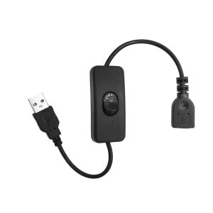 JIENUO | 1 PCS USB Cable With Switch ON/OFF Cable Extension Toggle for USB Lamp USB Fan Power Supply Line Power Adapter USB Headset LED