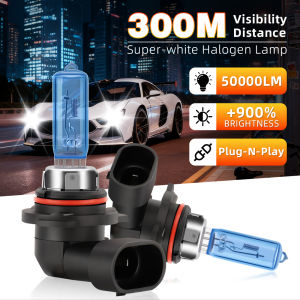 2Pcs Car HB3 Halogen Bulbs 9005 9006 HB4 Headlight Fog Light Bulb Lamp Light 6000K White Auto Turbo Mini Headlights 100W