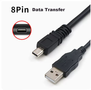 USB to Mini 8pin Digital Camera Cable for Nikon Olympus Sony Casio Sanyo Fuji Panasonic Mobile Phone Core 8Pin USB Data Cable