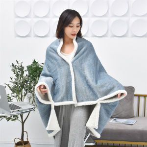 ZHIZHOU | Soft Flannel and Faux Fur Lap Blanket for Office and Nap Use