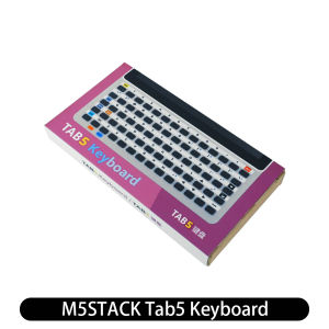 M5Stack | M5Stack Tab5 Keyboard 70 Key I2C Physical Keyboard Expansion Module for Tab5 with STM32F030C8T6 Chip RGB LEDs