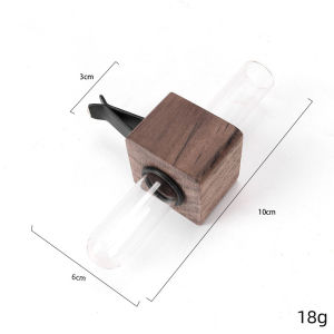 Xe Ô Tô Mini Bình Hoa Kẹp Có Thể Điều Chỉnh Thanh Lịch Óc Chó Và Kính Bảng Điều Khiển Trang Trí Sáng Tạo Lỗ Thông Hơi Ô Tô Phụ Kiện