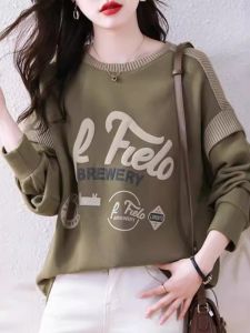High-End plus Size Early Autumn Hoodie Womens Fashionable Spring Autumn Loose Top Ladies Premium Quality Comfortable Sweatshirt