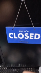 GCASH OPEN - CLOSED DOOR BANNER SIZE 7.8X3.7"