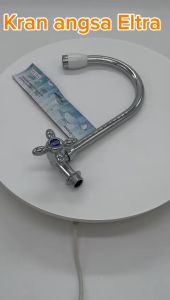 Kran Angsa Eltra 1/2\" Dinding & Keran Anti Karat Chrome 1/2 Inci