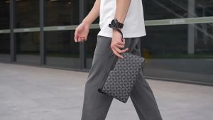 Dompet Pria JUNZIDAISHU Dompet Clutch Cowok Impor Tas Tangan Pria Kulit Sintetis Dompet Besar Kulit Premium Dompet Bisnis Dompet Kantor Motif Klasik