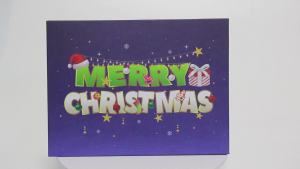 LIGHTS & MUSIC 3D Pop Up Firework Christmas Card Handmade Christmas Card Gifts with Santa Snowman Xmas Cards Playing-We Wish You a Merry Christmas (Multicolor)